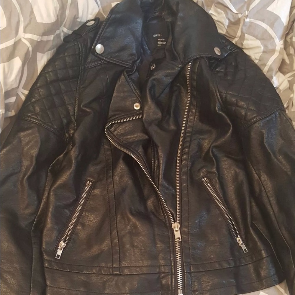 Forever 21 leather jacket. Size Medium. NWOT